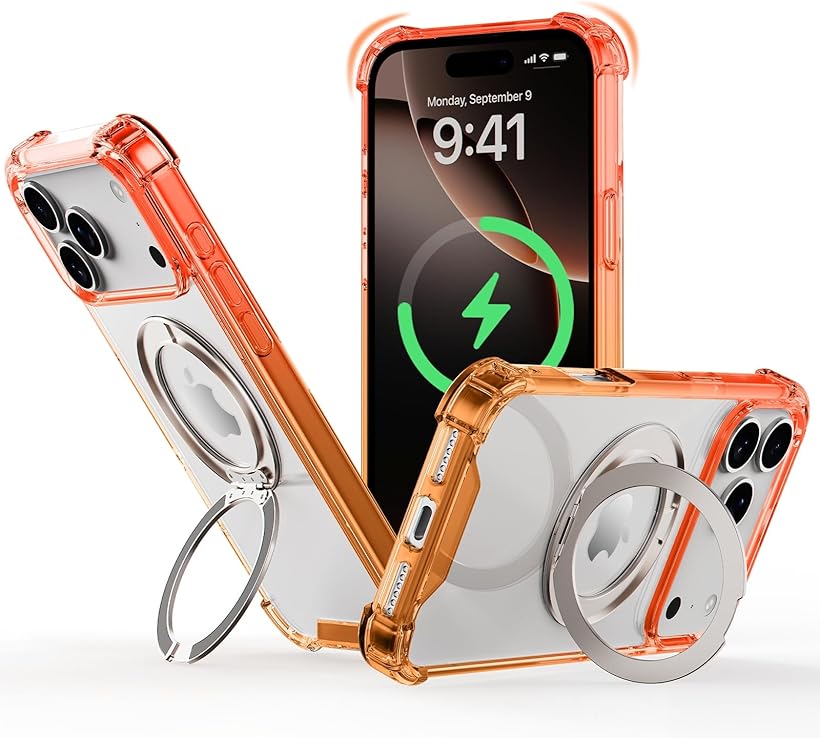 ANSIWEE Anti Yellowing Shockproof Compatible Protection for iPhone 17